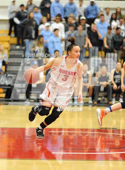 Thumbnail 2 in Rosary Academy vs. Camarillo (CIF-SS 2AA Final) photogallery.