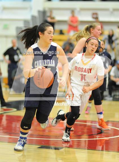 Thumbnail 2 in Rosary Academy vs. Camarillo (CIF-SS 2AA Final) photogallery.