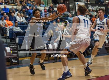 Thumbnail 3 in Christian Brothers Academy vs Gill St. Bernards (HoopGroup Boardwalk Showcase) photogallery.
