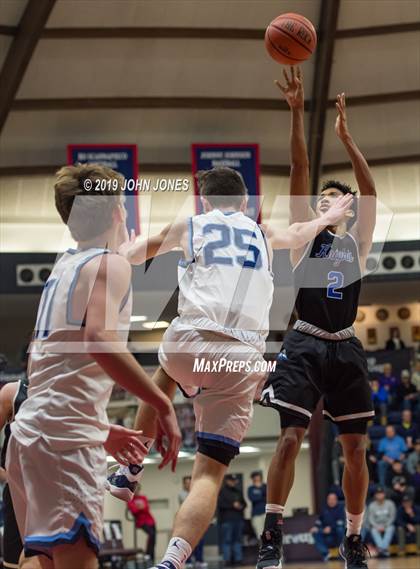 Thumbnail 2 in Christian Brothers Academy vs Gill St. Bernards (HoopGroup Boardwalk Showcase) photogallery.