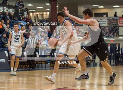 Thumbnail 1 in Christian Brothers Academy vs Gill St. Bernards (HoopGroup Boardwalk Showcase) photogallery.