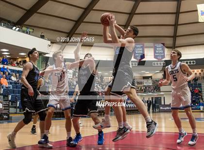 Thumbnail 3 in Christian Brothers Academy vs Gill St. Bernards (HoopGroup Boardwalk Showcase) photogallery.