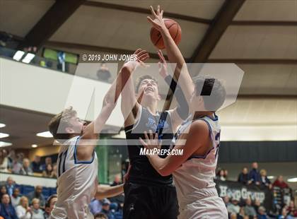 Thumbnail 2 in Christian Brothers Academy vs Gill St. Bernards (HoopGroup Boardwalk Showcase) photogallery.