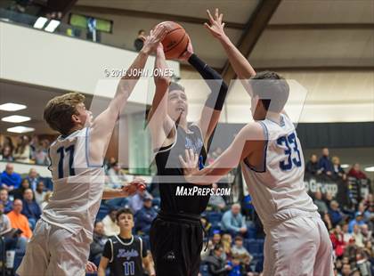 Thumbnail 1 in Christian Brothers Academy vs Gill St. Bernards (HoopGroup Boardwalk Showcase) photogallery.
