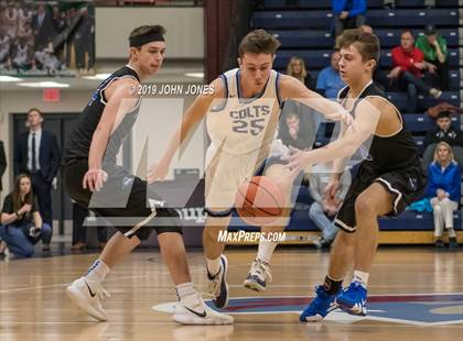 Thumbnail 1 in Christian Brothers Academy vs Gill St. Bernards (HoopGroup Boardwalk Showcase) photogallery.