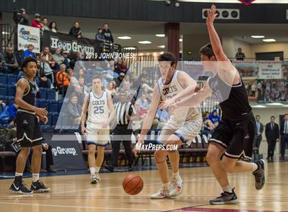 Thumbnail 2 in Christian Brothers Academy vs Gill St. Bernards (HoopGroup Boardwalk Showcase) photogallery.