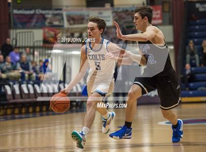 Thumbnail 3 in Christian Brothers Academy vs Gill St. Bernards (HoopGroup Boardwalk Showcase) photogallery.