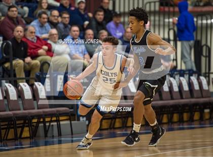Thumbnail 2 in Christian Brothers Academy vs Gill St. Bernards (HoopGroup Boardwalk Showcase) photogallery.