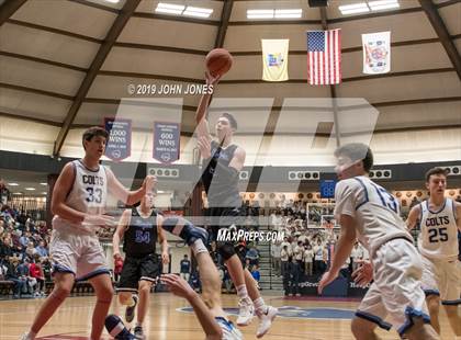 Thumbnail 1 in Christian Brothers Academy vs Gill St. Bernards (HoopGroup Boardwalk Showcase) photogallery.