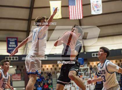 Thumbnail 1 in Christian Brothers Academy vs Gill St. Bernards (HoopGroup Boardwalk Showcase) photogallery.