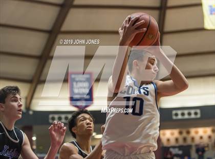 Thumbnail 3 in Christian Brothers Academy vs Gill St. Bernards (HoopGroup Boardwalk Showcase) photogallery.