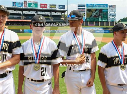 Thumbnail 2 in Abbott vs. Fayetteville (UIL 1A Baseball State Final Medal Ceremony) photogallery.