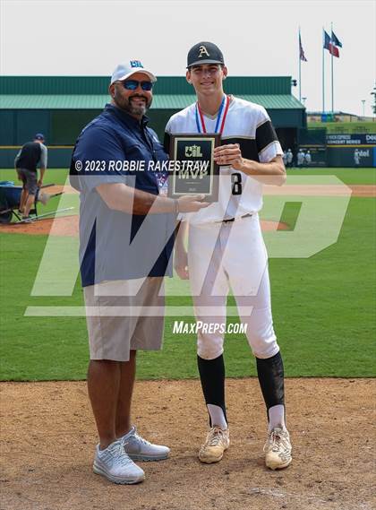 Thumbnail 2 in Abbott vs. Fayetteville (UIL 1A Baseball State Final Medal Ceremony) photogallery.