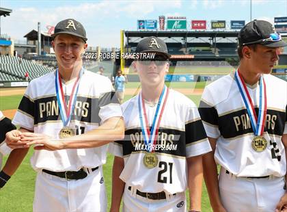 Thumbnail 3 in Abbott vs. Fayetteville (UIL 1A Baseball State Final Medal Ceremony) photogallery.
