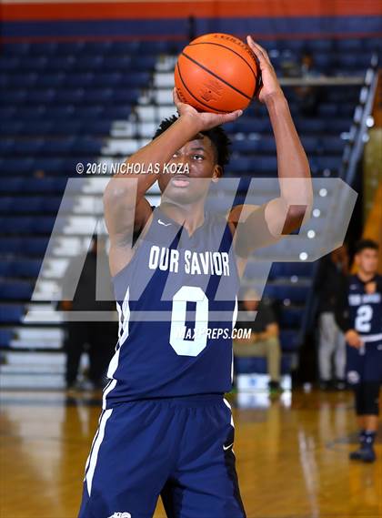 Thumbnail 2 in Our Savior vs. Edge School (Canada)  (Tarkanian Classic) photogallery.