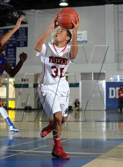 Thumbnail 1 in Rainier Beach vs. Harvard-Westlake (MaxPreps Holiday Classic) photogallery.