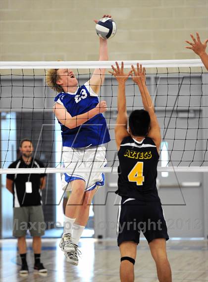 Thumbnail 1 in Saddleback Valley Christian vs. La Quinta (CIF SS D5 Final) photogallery.