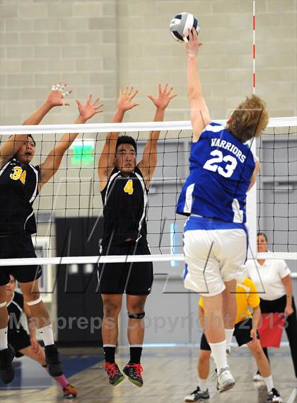 Thumbnail 2 in Saddleback Valley Christian vs. La Quinta (CIF SS D5 Final) photogallery.