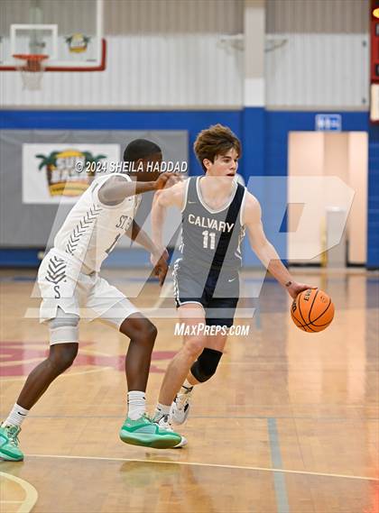 Thumbnail 3 in Calvary Christian vs St Peterburg (Sun Bash Tampa) photogallery.