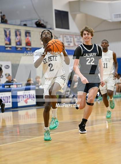 Thumbnail 3 in Calvary Christian vs St Peterburg (Sun Bash Tampa) photogallery.