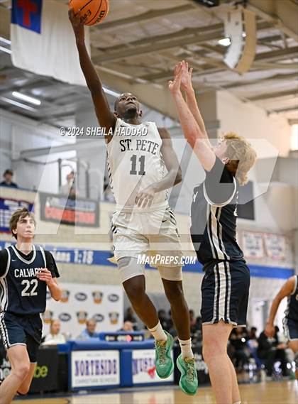 Thumbnail 3 in Calvary Christian vs St Peterburg (Sun Bash Tampa) photogallery.
