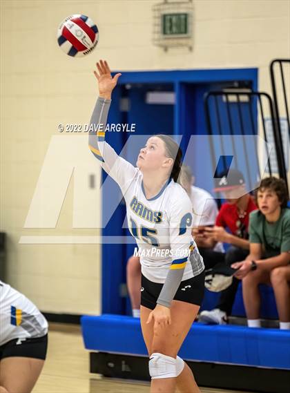 Thumbnail 2 in Parowan vs Enterprise (PHS JV Volleyball Tournament) photogallery.
