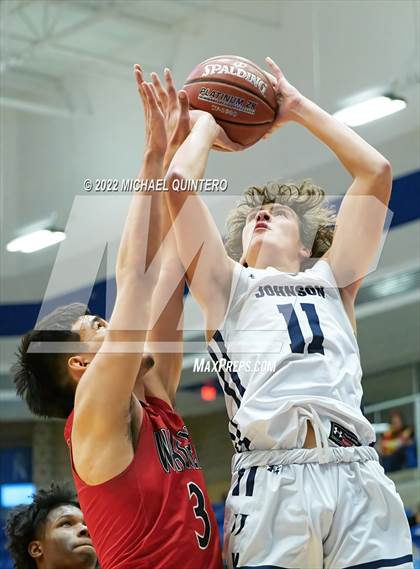 Thumbnail 2 in Wagner @ Johnson (UIL 6A Bi-District Playoff) photogallery.