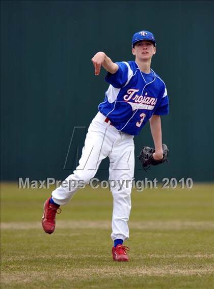 Thumbnail 2 in Trinity Christian vs Haltom (Carrollton Diamond Classic) photogallery.