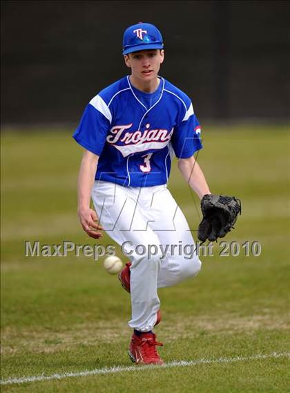 Thumbnail 3 in Trinity Christian vs Haltom (Carrollton Diamond Classic) photogallery.