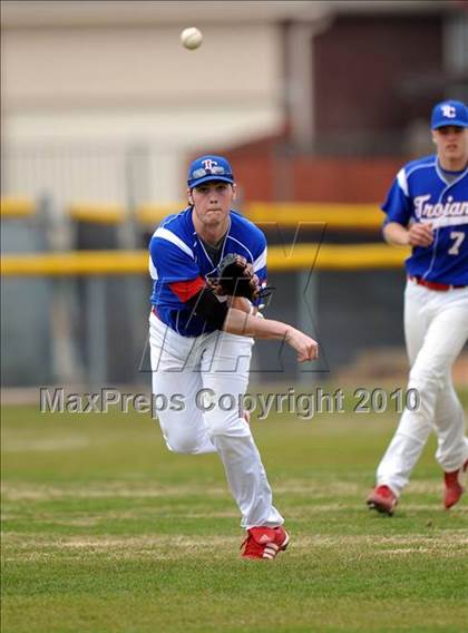 Thumbnail 3 in Trinity Christian vs Haltom (Carrollton Diamond Classic) photogallery.