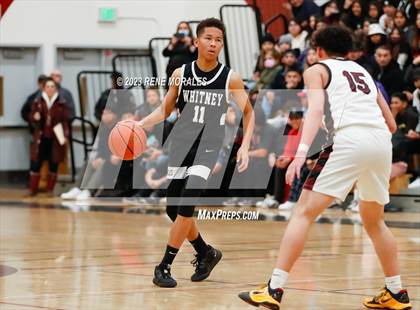 Thumbnail 2 in Whitney vs Sotomayor (CIF State Boys Basketball Championships D5 Round 1) photogallery.
