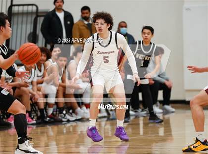 Thumbnail 2 in Whitney vs Sotomayor (CIF State Boys Basketball Championships D5 Round 1) photogallery.