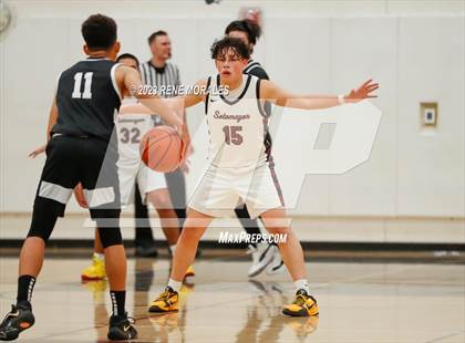 Thumbnail 3 in Whitney vs Sotomayor (CIF State Boys Basketball Championships D5 Round 1) photogallery.