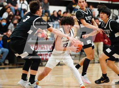 Thumbnail 2 in Whitney vs Sotomayor (CIF State Boys Basketball Championships D5 Round 1) photogallery.