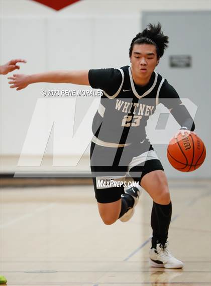 Thumbnail 2 in Whitney vs Sotomayor (CIF State Boys Basketball Championships D5 Round 1) photogallery.