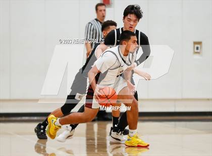 Thumbnail 3 in Whitney vs Sotomayor (CIF State Boys Basketball Championships D5 Round 1) photogallery.