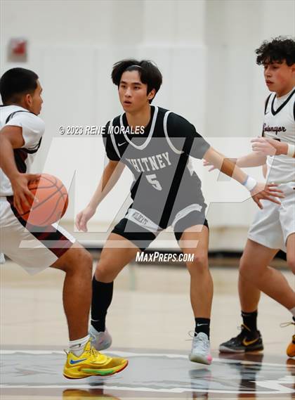 Thumbnail 3 in Whitney vs Sotomayor (CIF State Boys Basketball Championships D5 Round 1) photogallery.