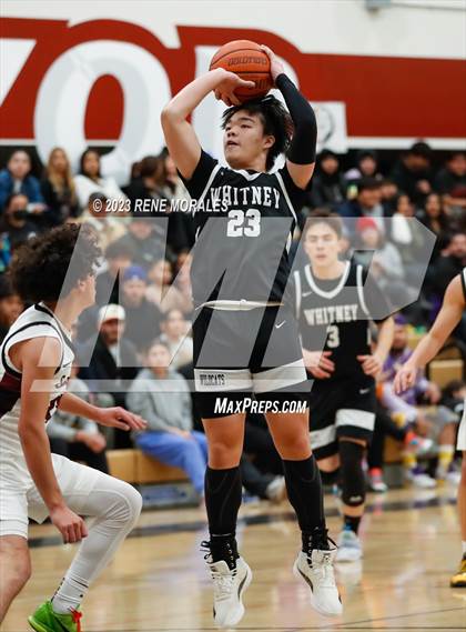 Thumbnail 2 in Whitney vs Sotomayor (CIF State Boys Basketball Championships D5 Round 1) photogallery.