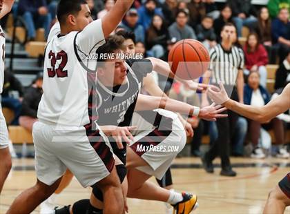 Thumbnail 3 in Whitney vs Sotomayor (CIF State Boys Basketball Championships D5 Round 1) photogallery.