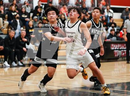 Thumbnail 1 in Whitney vs Sotomayor (CIF State Boys Basketball Championships D5 Round 1) photogallery.