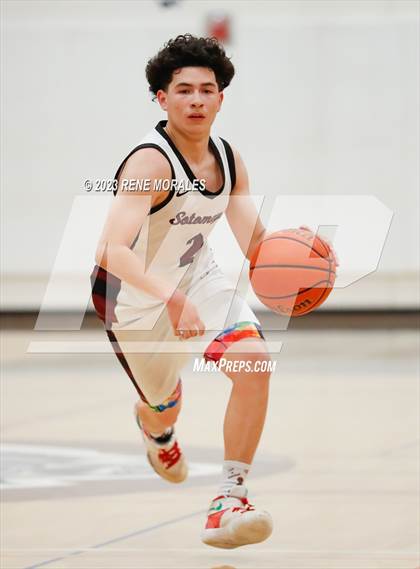 Thumbnail 2 in Whitney vs Sotomayor (CIF State Boys Basketball Championships D5 Round 1) photogallery.