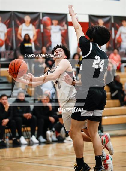 Thumbnail 2 in Whitney vs Sotomayor (CIF State Boys Basketball Championships D5 Round 1) photogallery.