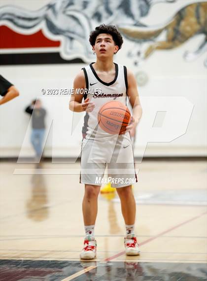 Thumbnail 3 in Whitney vs Sotomayor (CIF State Boys Basketball Championships D5 Round 1) photogallery.