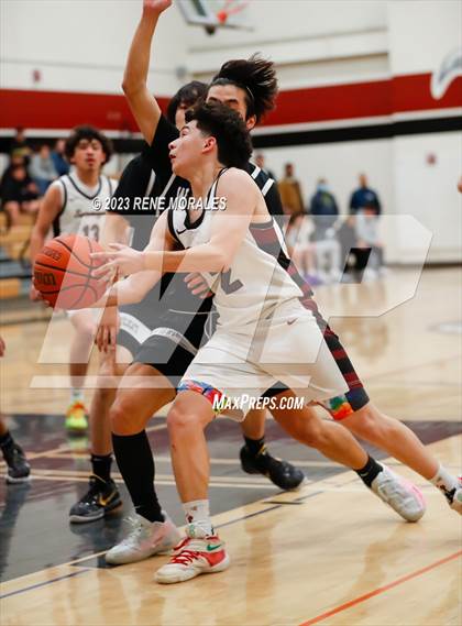 Thumbnail 2 in Whitney vs Sotomayor (CIF State Boys Basketball Championships D5 Round 1) photogallery.