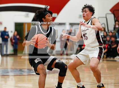 Thumbnail 1 in Whitney vs Sotomayor (CIF State Boys Basketball Championships D5 Round 1) photogallery.