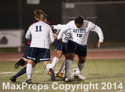 Thumbnail 3 in Farmersville vs. St. Margaret's (CIF SoCal Regional D3 Final) photogallery.