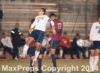 Thumbnail 2 in Farmersville vs. St. Margaret's (CIF SoCal Regional D3 Final) photogallery.