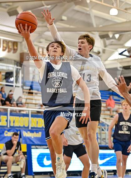 Thumbnail 3 in Lafayette Central Catholic vs Tri-West Hendricks (IBCA / IHSAA Showcase) photogallery.