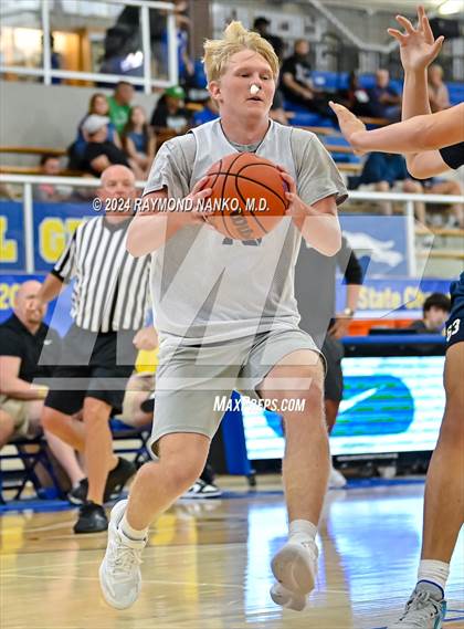 Thumbnail 1 in Lafayette Central Catholic vs Tri-West Hendricks (IBCA / IHSAA Showcase) photogallery.