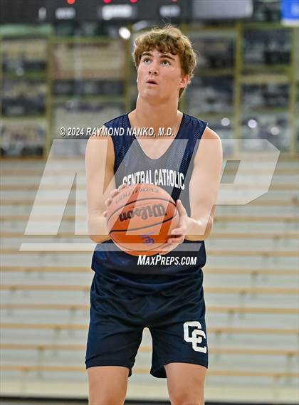 Thumbnail 3 in Lafayette Central Catholic vs Tri-West Hendricks (IBCA / IHSAA Showcase) photogallery.